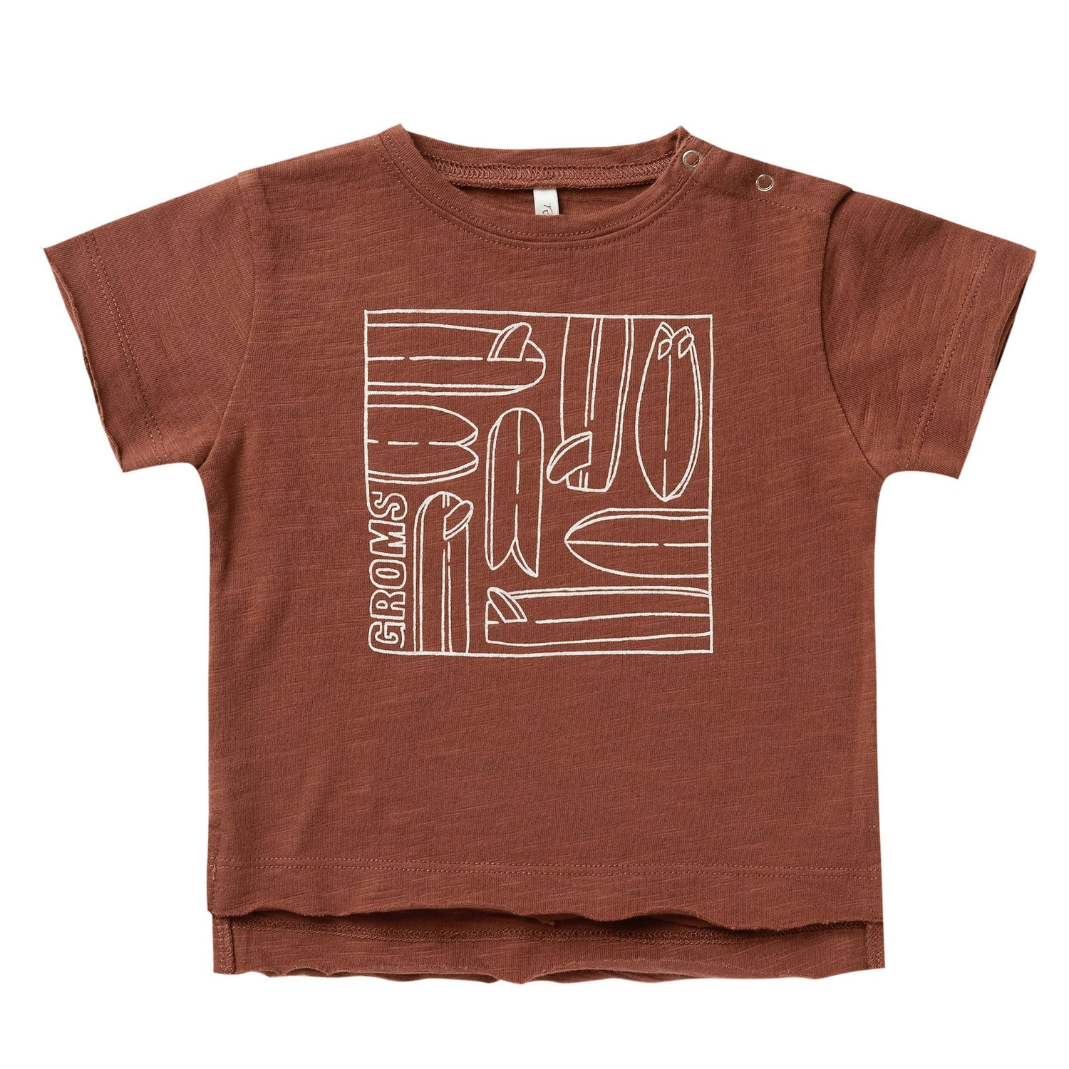 Rylee & Cru Raw Edge Tee, Groms | SpearmintLOVE