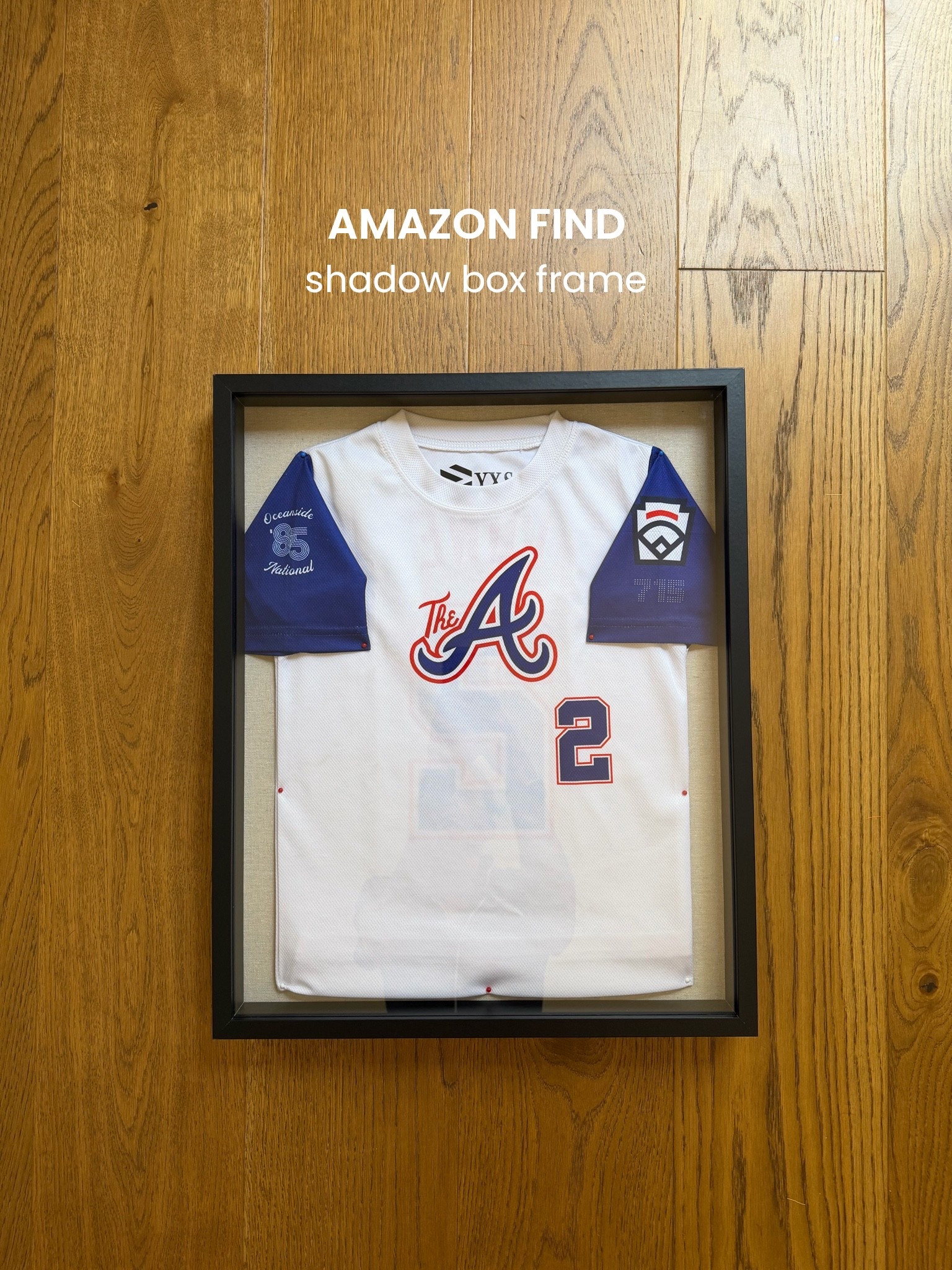 Large shadow box frame perfect for displaying kids jerseys

#LTKKids #LTKHome #LTKSaleAlert