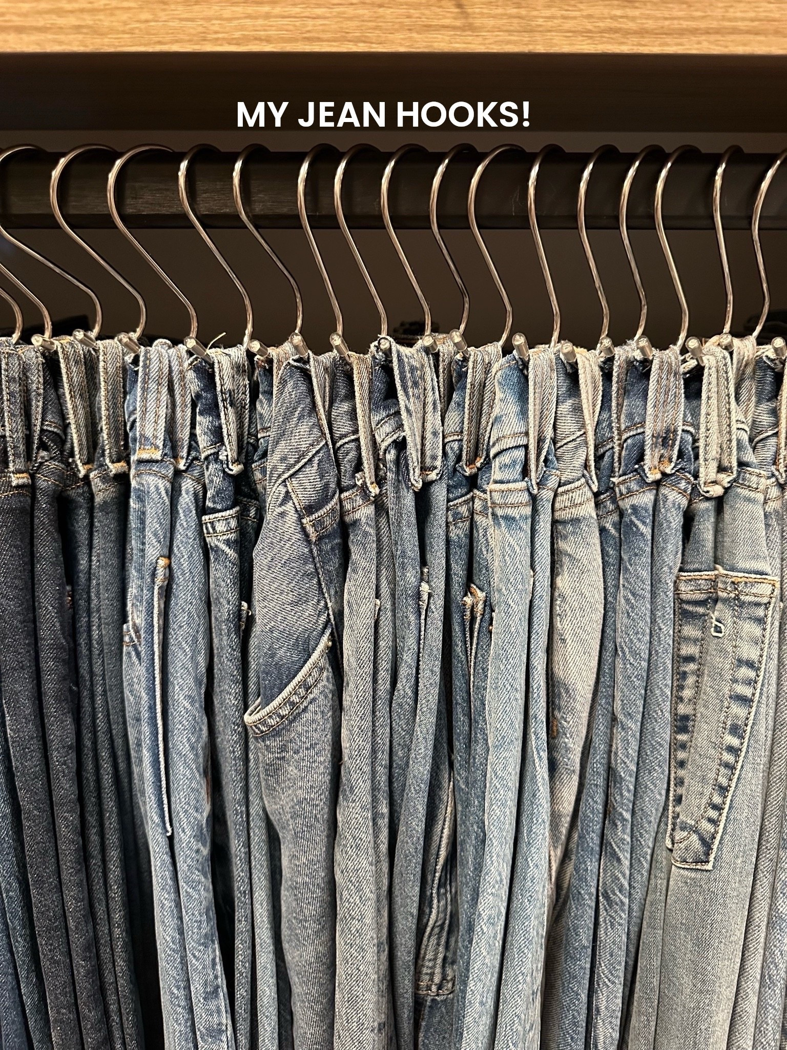 Amazon Prime Day Deals - S Hooks I use to hang my jeans! #kathleenpost #amazonprime #primedaydeals #jeanhook