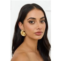 Spiral Seashell Earrings Gold | Hello Molly (US)