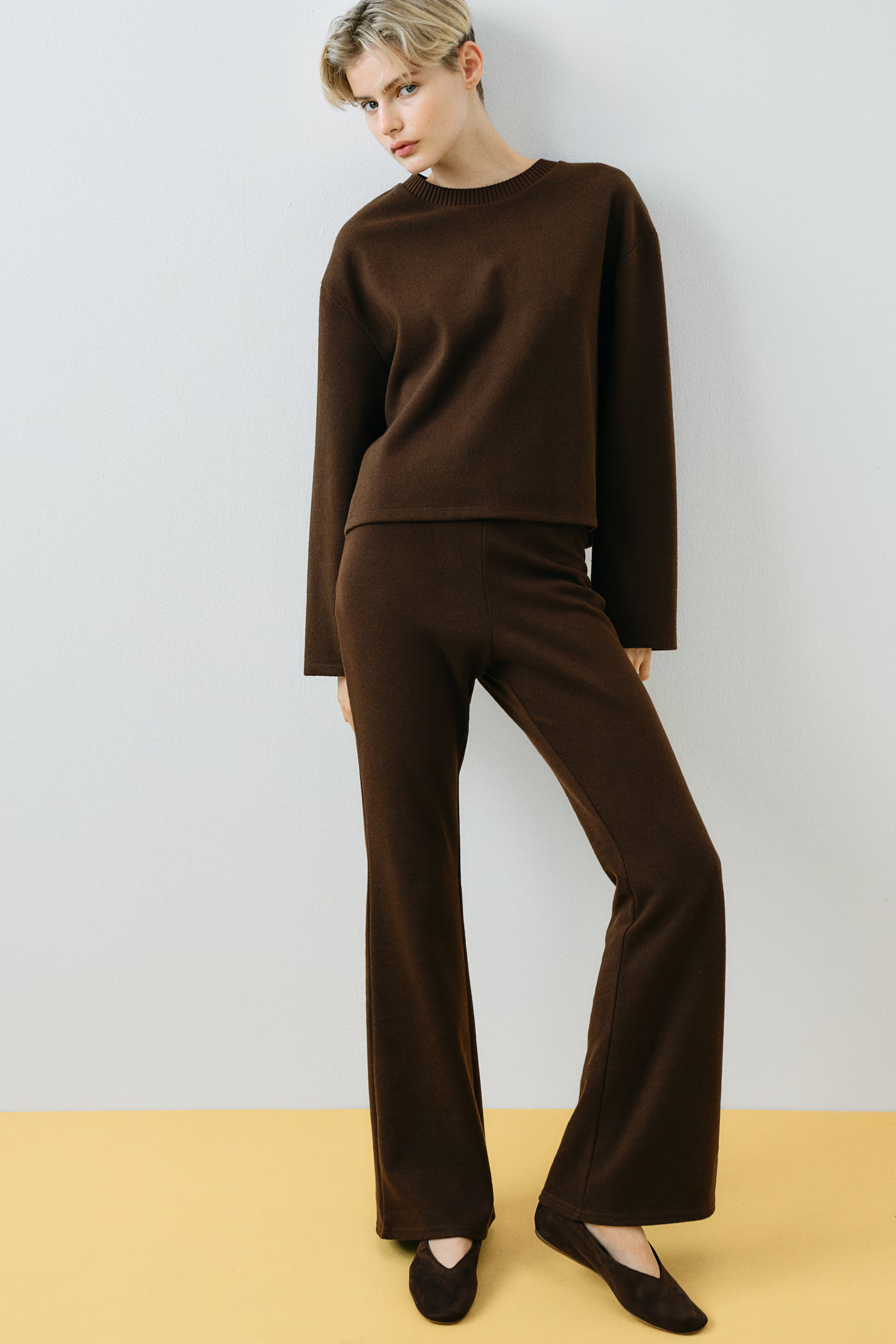 Fine-Knit Sweater - Dark brown - Ladies | H&M US | H&M (US + CA)