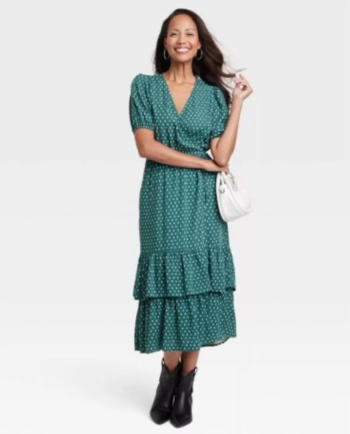 Women's Short Sleeve Wrap Dress - … curated on LTK