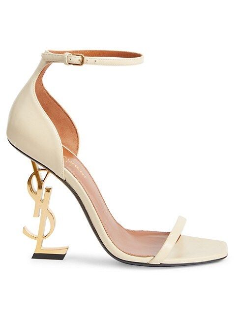 Opyum Logo-Heel Leather Sandals | Saks Fifth Avenue