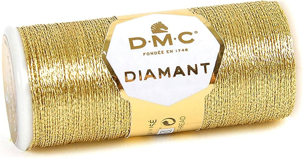 DMC Diamant Metallic Thread 38.2yd-Light Gold | Amazon (US)