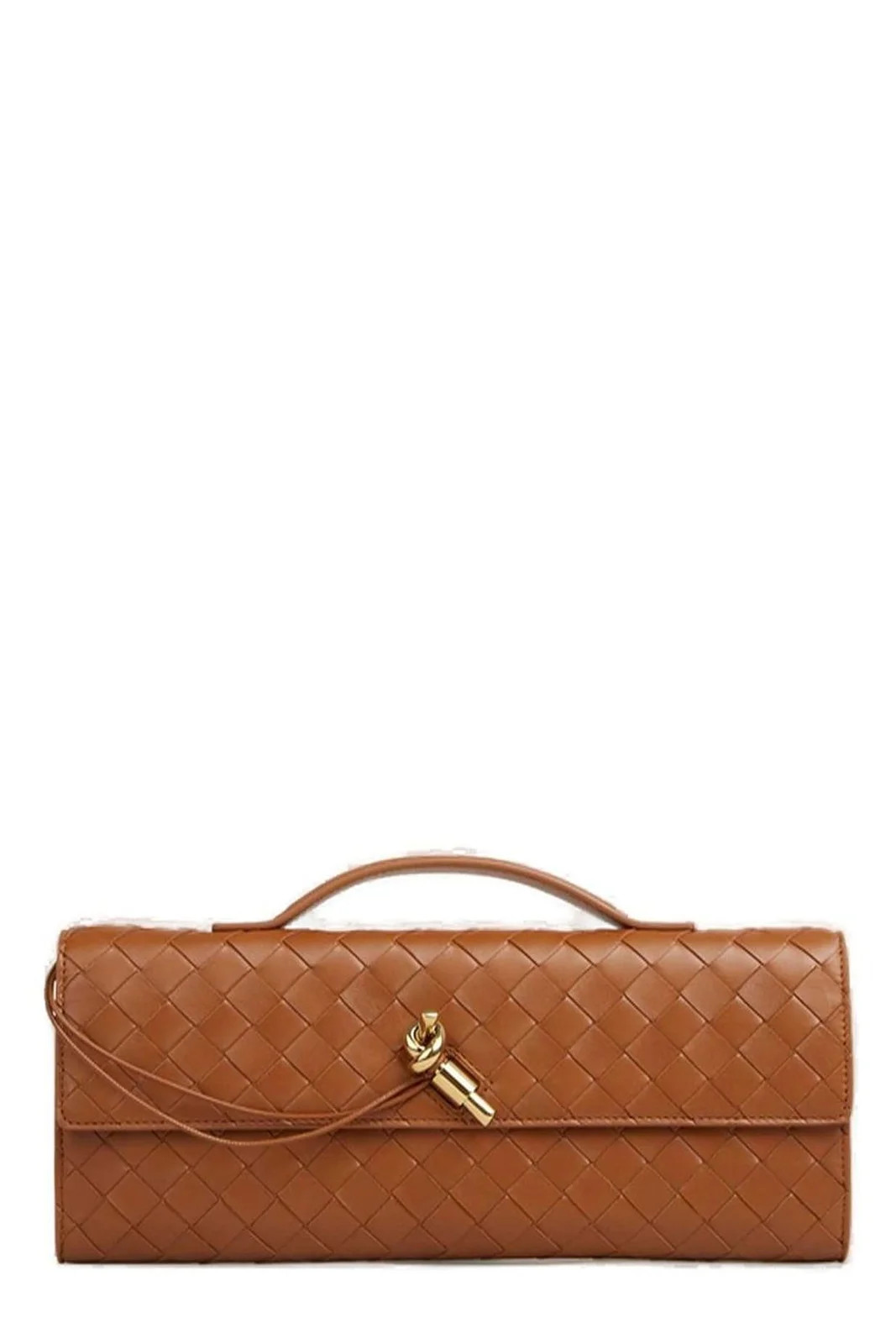 Bottega Veneta Andiamo Intrecciato Clutch Bag | Cettire Global