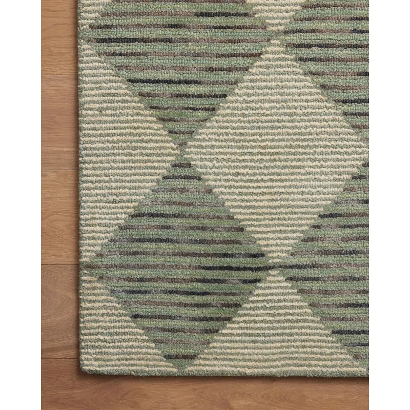 Chris Loves Julia x Loloi Francis Wool Beige / Charcoal Rug | Wayfair North America