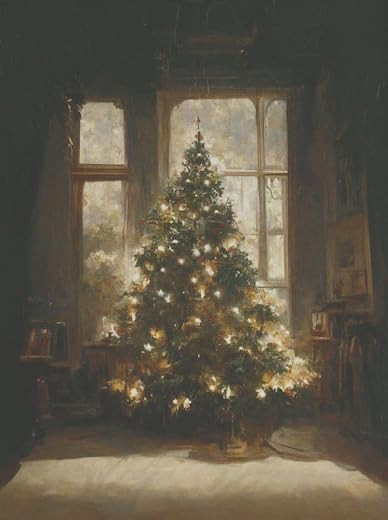 MATTUI Christmas Gifts Wall Art-Christmas Tree Poster For Festive Holiday Home Decor-Vintage Wint... | Amazon (US)