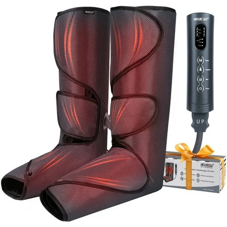 CINCOM Leg Massager with Heat for Circulation, Foot and Calf Massager Heated Compression FSA/HSA Eligible | Walmart (US)
