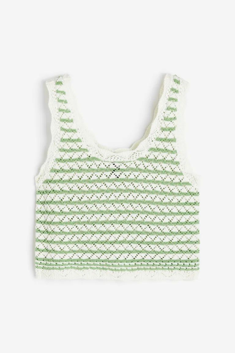 Pointelle-knit Tank Top | H&M (US)