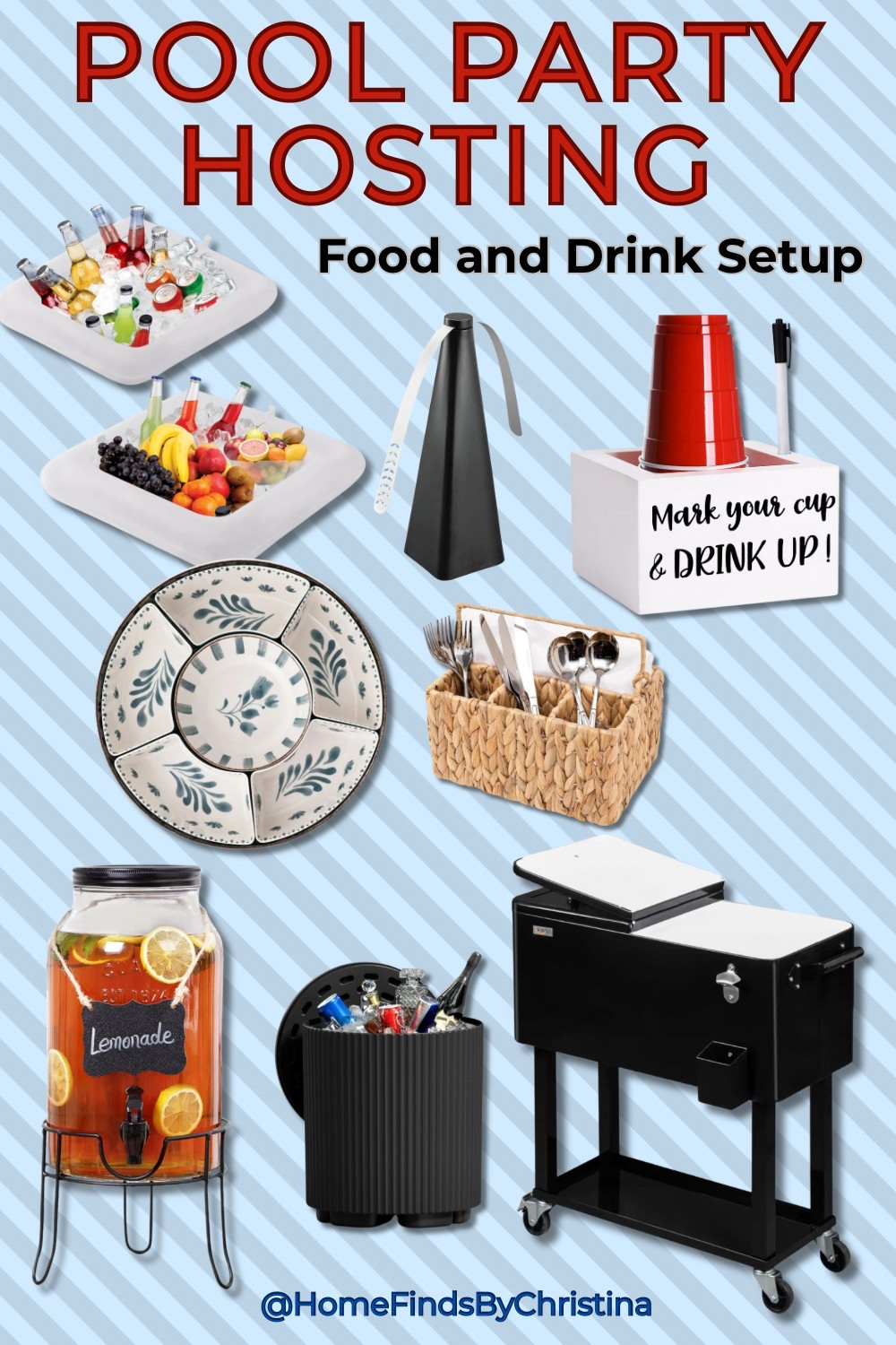 Pool Party Hosting: Food + Drink Setup Edition!
Everything you need to serve up summer in style ☀️🍉
From drink dispensers to serving caddies and snack trays - these finds are perfect for your next backyard bash!

#PoolPartyEssentials #OutdoorHosting #BackyardEntertaining #LTKhome #LTKsummer #HostWithStyle #AmazonFinds #OutdoorBar #DrinkStation #HomeFindsByChristina

#LTKHome #LTKSummerEdit