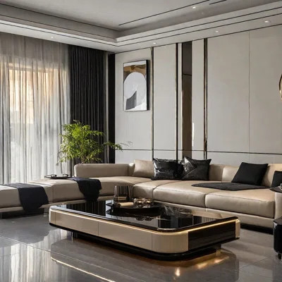 Simple glass-faced Italian-style coffee table | Wayfair North America