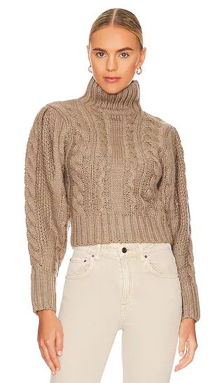 Haisley Sweater in Brown | Revolve Clothing (Global)