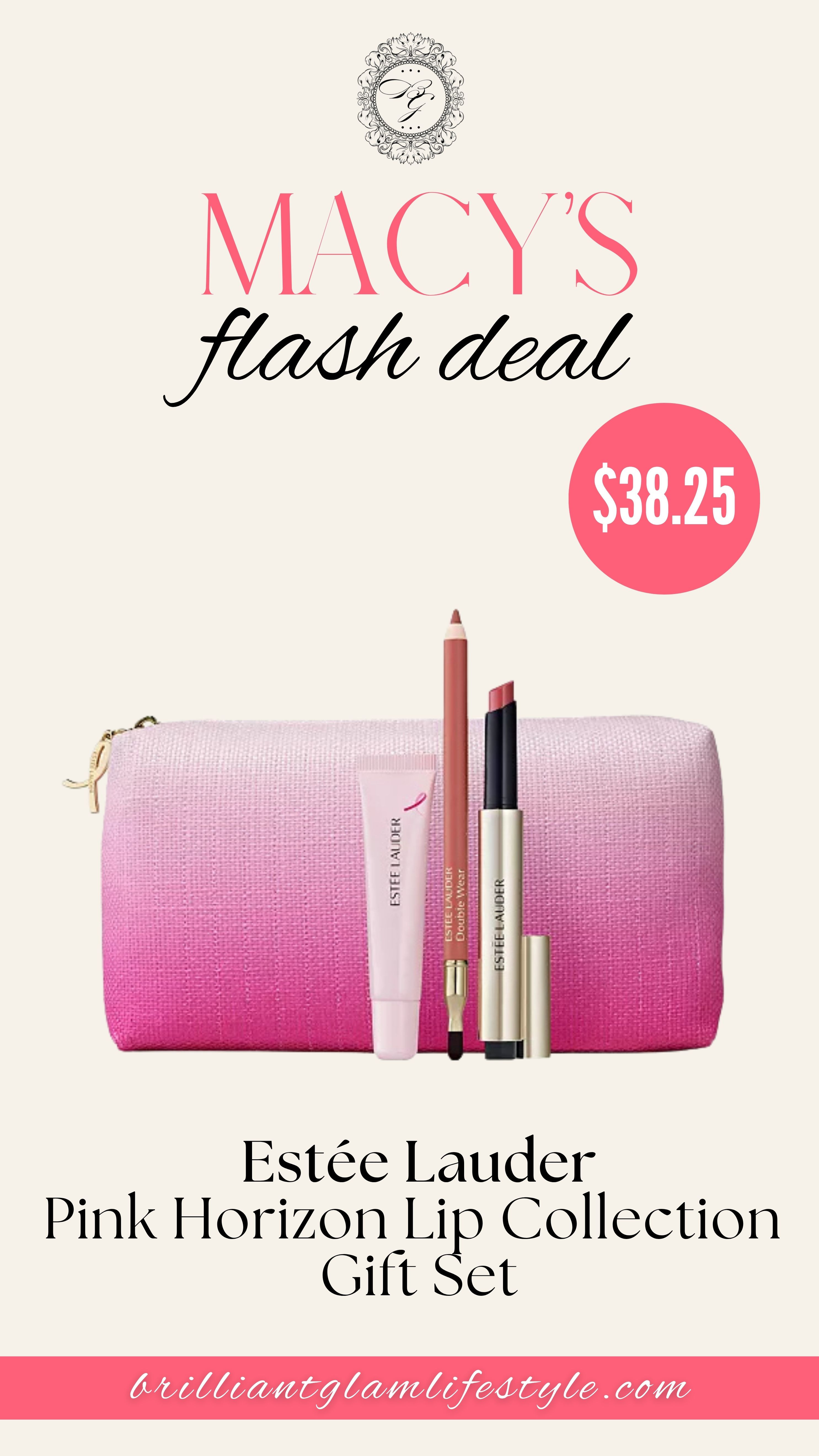 💗 Pretty Pinks, Beautiful Moments ✨

Add a touch of elegance to your beauty collection with the Estée Lauder Pink Horizon Lip Collection Gift Set. Featuring beautiful lip essentials in a gorgeous gift-ready collection, it’s a lovely treat for yourself or someone special.

#EsteeLauder #PinkHorizon #LipCollection #LipCare #LipColor #BeautyGiftSet #LuxuryBeauty #MacysBeauty 

 #LTKmorningroutine #LTKU #LTKSaleAlert