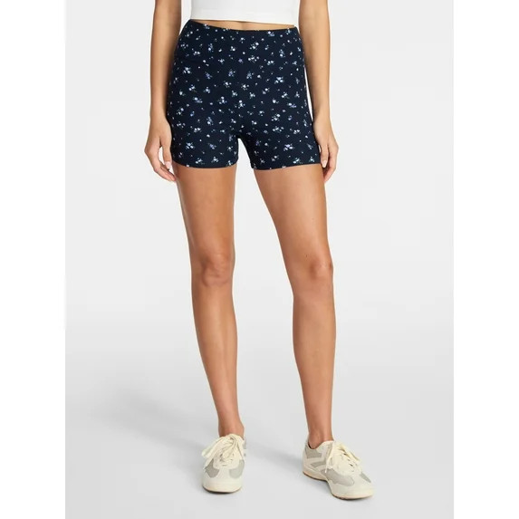 No Boundaries Faux Sueded Jersey Shorty Shorts, 3'' Inseam, Women's XXS-XXL | Walmart (US)