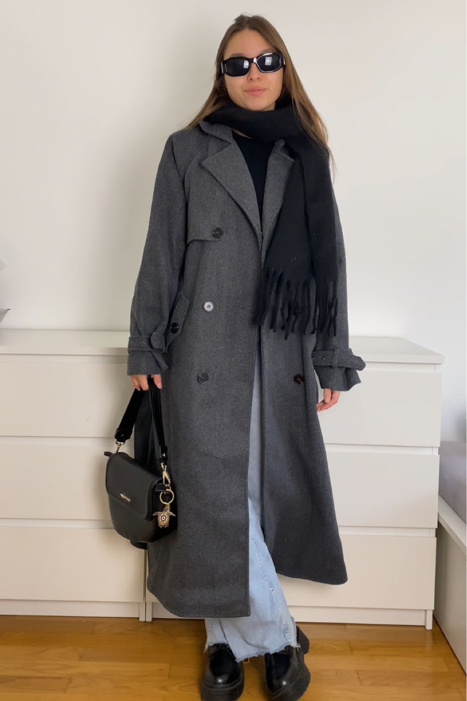 Winter vibes in full swing! ❄️✨ Styled with a cozy gray winter coat, classic blue denim jeans, and a chic black scarf for that effortless seasonal look. Completing the outfit with edgy black faux leather boots and a touch of luxury with my beloved Valentino bag. Perfect for staying warm and stylish!

What’s your go-to winter outfit? Let me know below! 💬
#WinterFashion #WinterOutfit #WinterLook #CozyStyle #ChicAndWarm #GrayCoat #DenimJeans #FauxLeatherBoots #ValentinoBag #ColdWeatherStyle #OutfitInspiration

#LTKSeasonal #LTKStyleTip