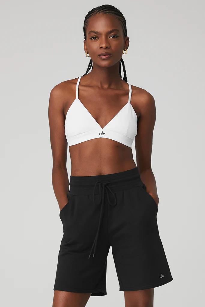 Splendor Bra - White/Black | Alo Yoga (US)