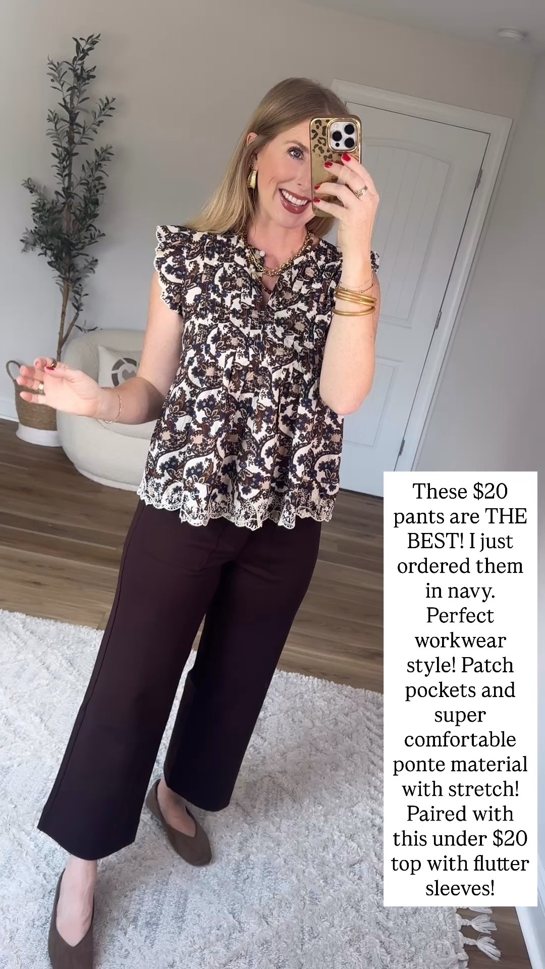 Walmart try on, scenario, brown workwear pants, embroidered top, Walmart fashion, Walmart style

#LTKootd #LTKWorkwear