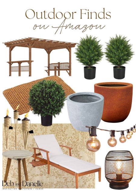 Outdoor furniture finds on Amazon 

Amazon finds, outdoor furniture, amazon furniture, pergola, outdoor area rug, outdoor pots, faux outdoor plants, Deb and Danelle 

#LTKstyletip #LTKFind #LTKhome