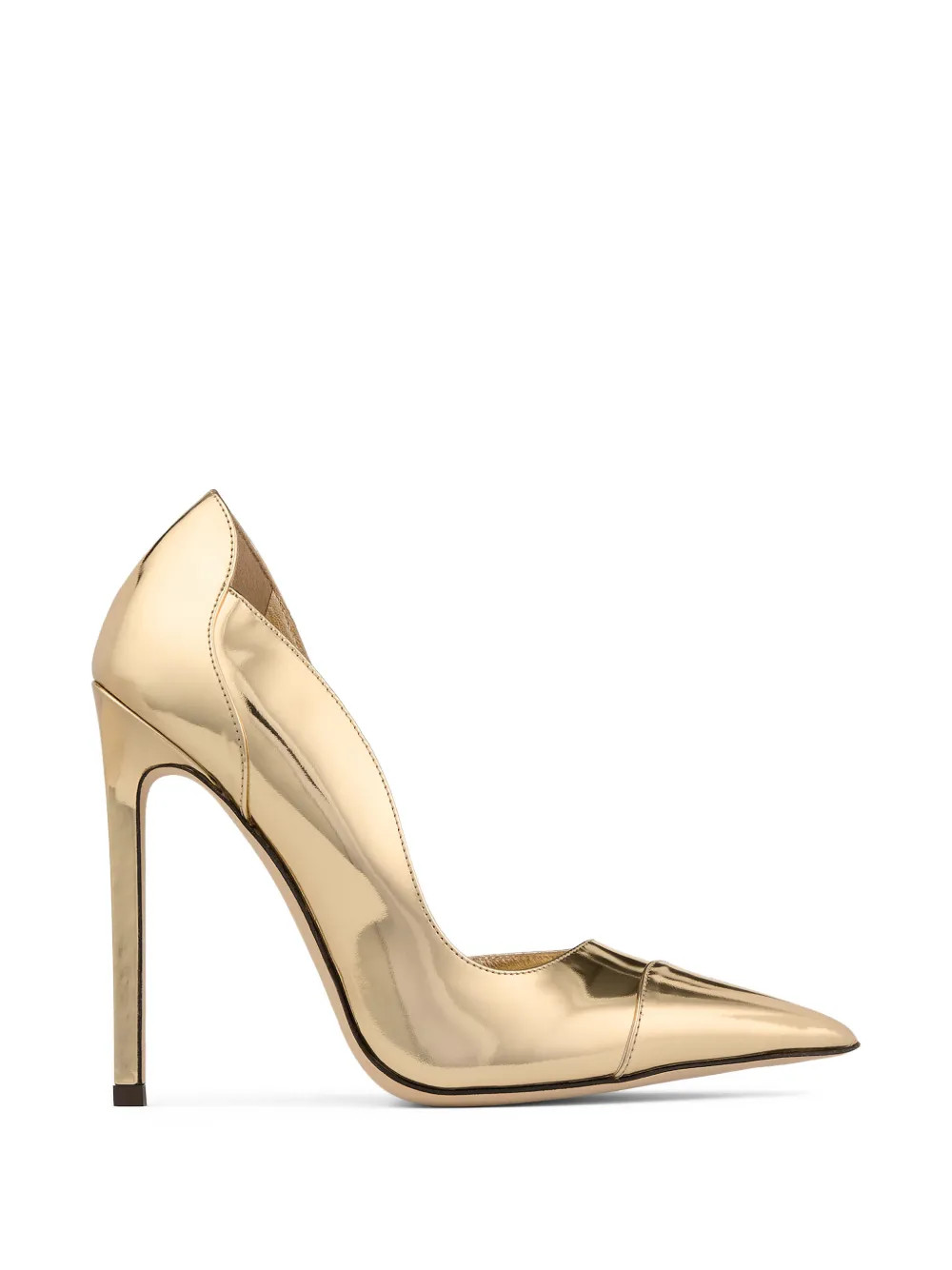 Jimmy Choo Brigitte 120 pointed-toe Pumps | Gold | FARFETCH | Farfetch Global