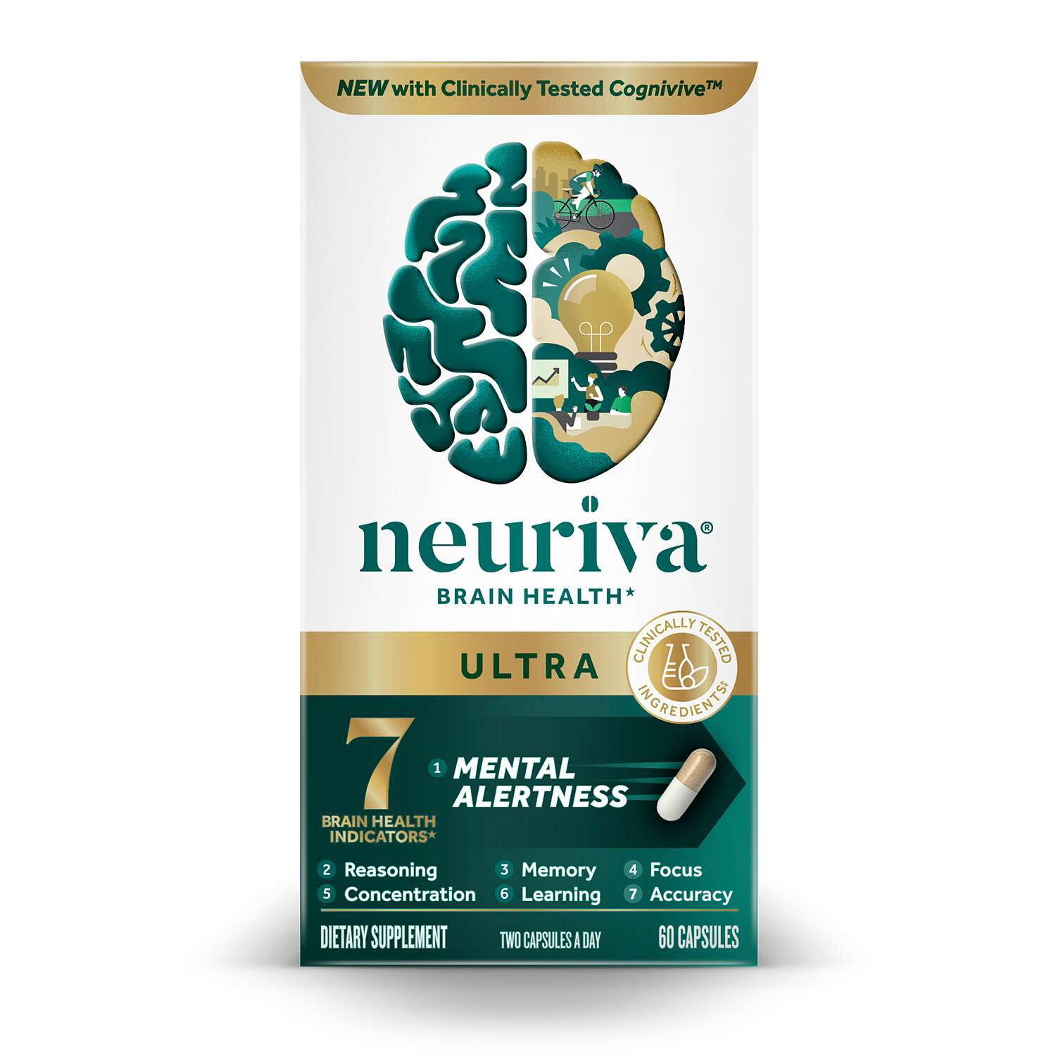 Brain Health* Ultra - 60 Capsules (30 Servings) | GNC