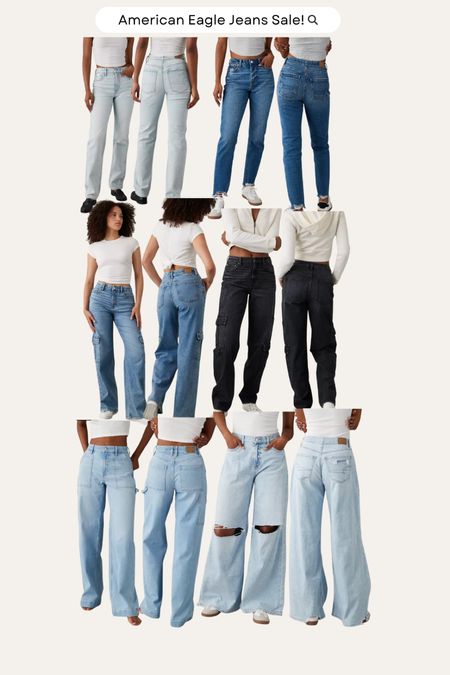 American Eagle Jeans Sale 

Sale- jeans - spring outfits - transitional outfits - cargo pants - curvy sizes 

#LTKsalealert #LTKfindsunder100 #LTKstyletip