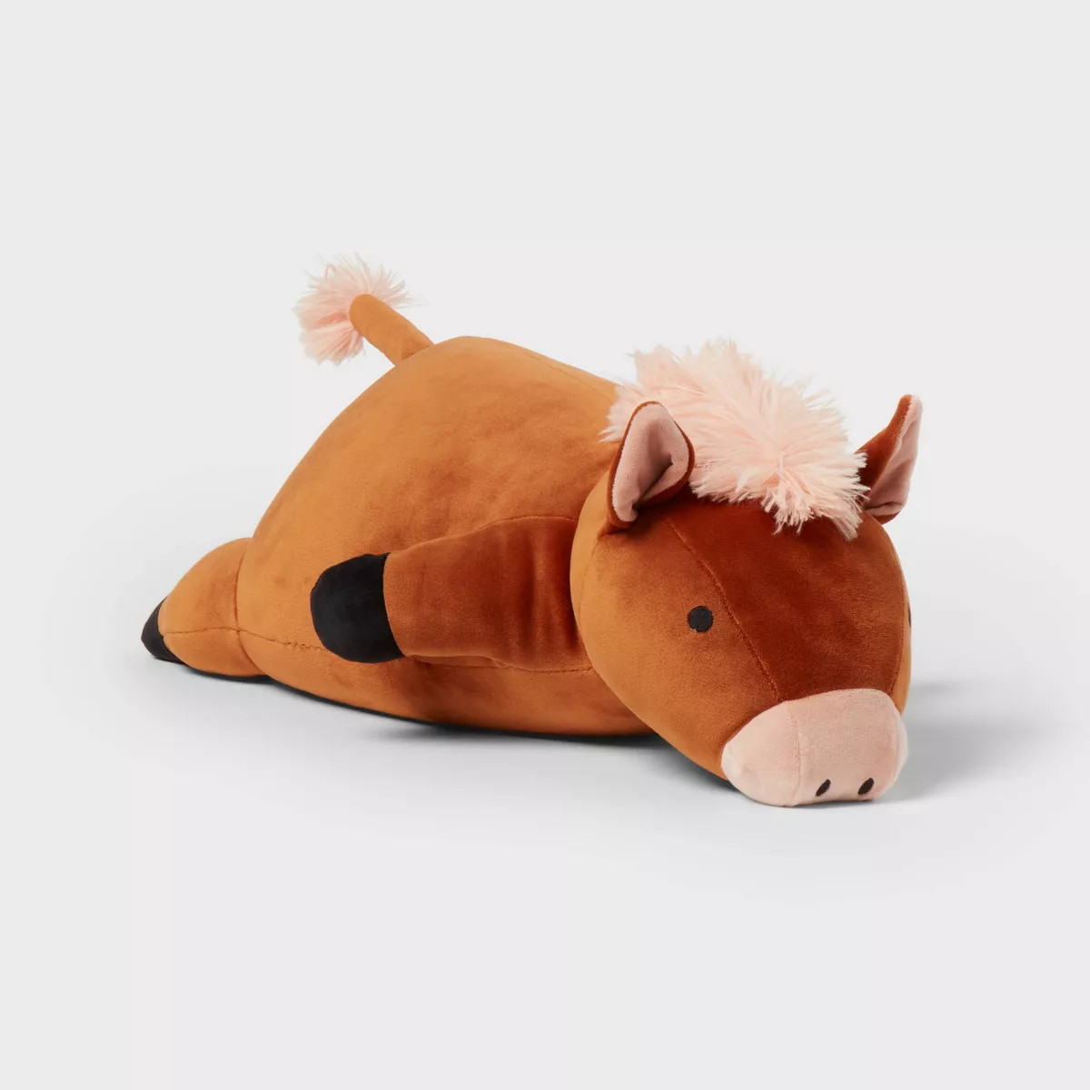 Horse Weighted Plush Kids' Throw Pillow Brown - Pillowfort™ | Target