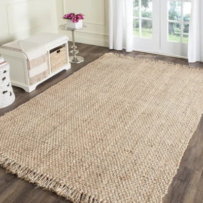Elizabeth Hand-Woven Beige Area Rug Rug Size: Rectangle 2' x 3' | Wayfair North America