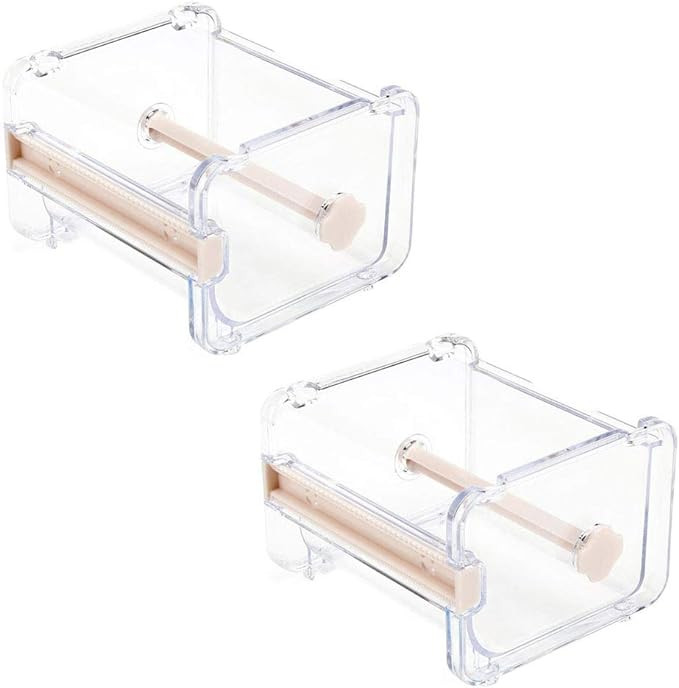 2pcs HomDSim Washi Tape Dispenser Cutter,Roll Tape Holder Organizer,Masking Tape Desktop Tape DIY... | Amazon (US)