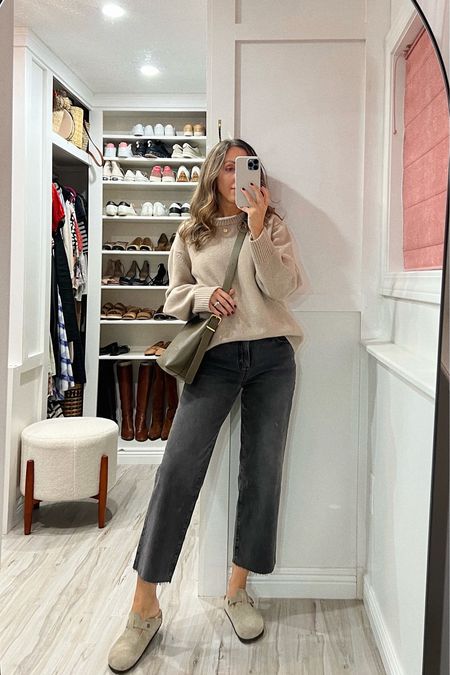 Jeans tts and very comfortable.
White tts. It’s amazing. 
Cashmere sweater sold out - linking very similar style. 
Birkenstock clogs tts. 


#LTKsalealert #LTKSeasonal #LTKstyletip