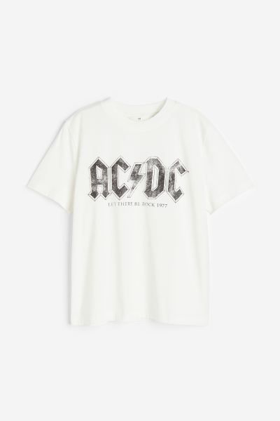 T-shirt with Motif | H&M (US + CA)