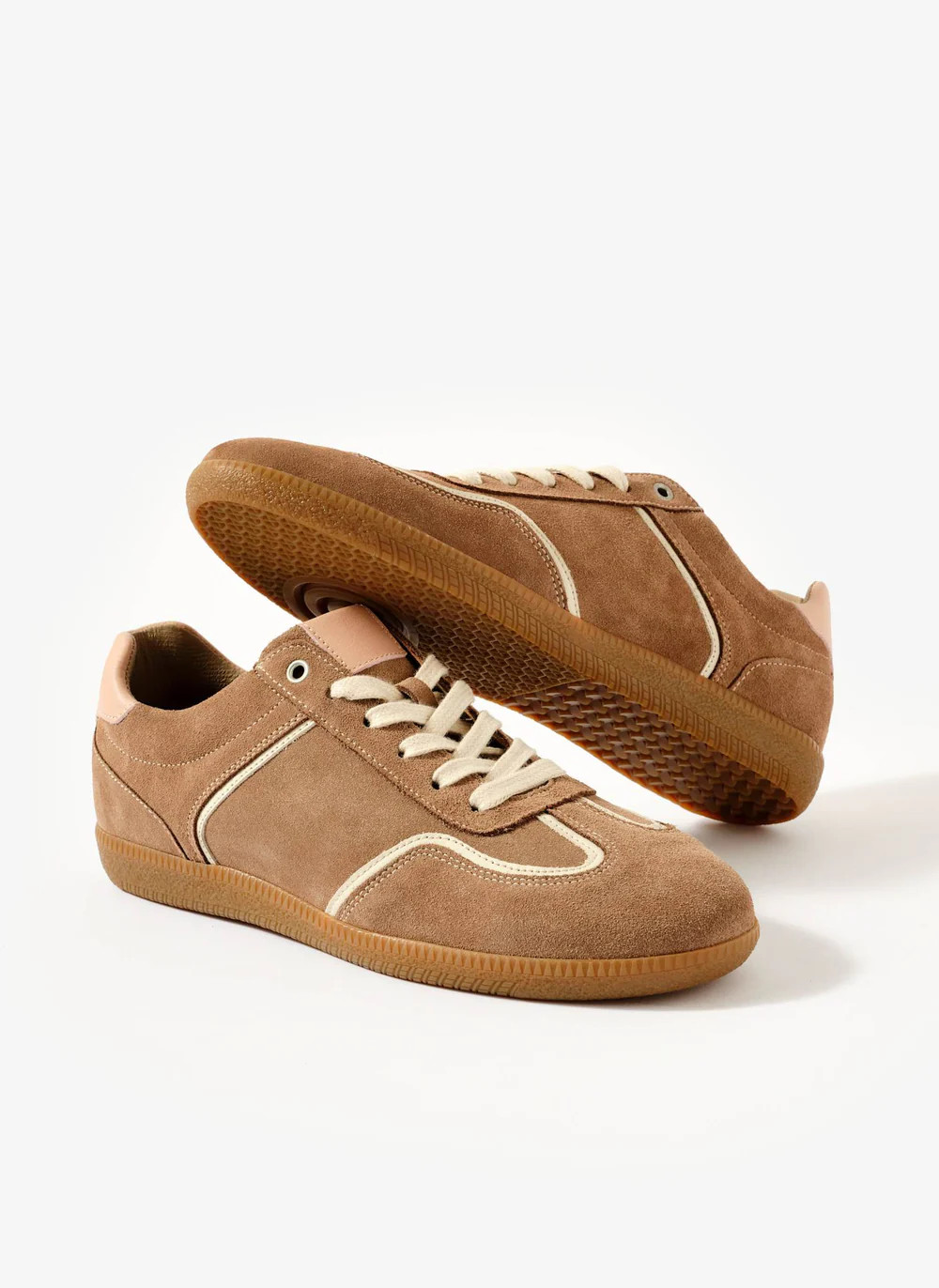 Romy Tan Suede Trainer | Mint Velvet