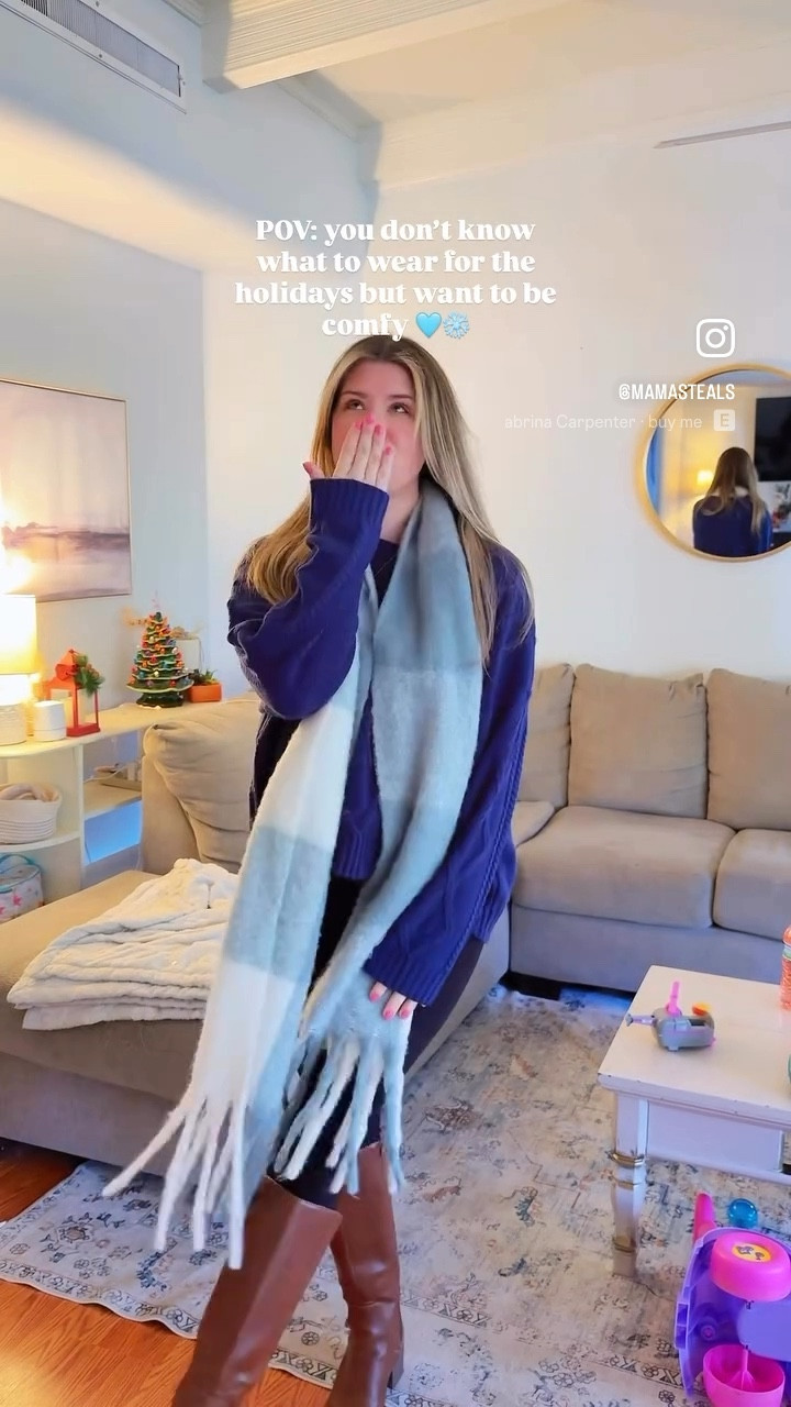 comfy and casual holiday outfit inspo! ❄️🩵

#LTKFindsUnder50 #LTKootd #LTKHoliday