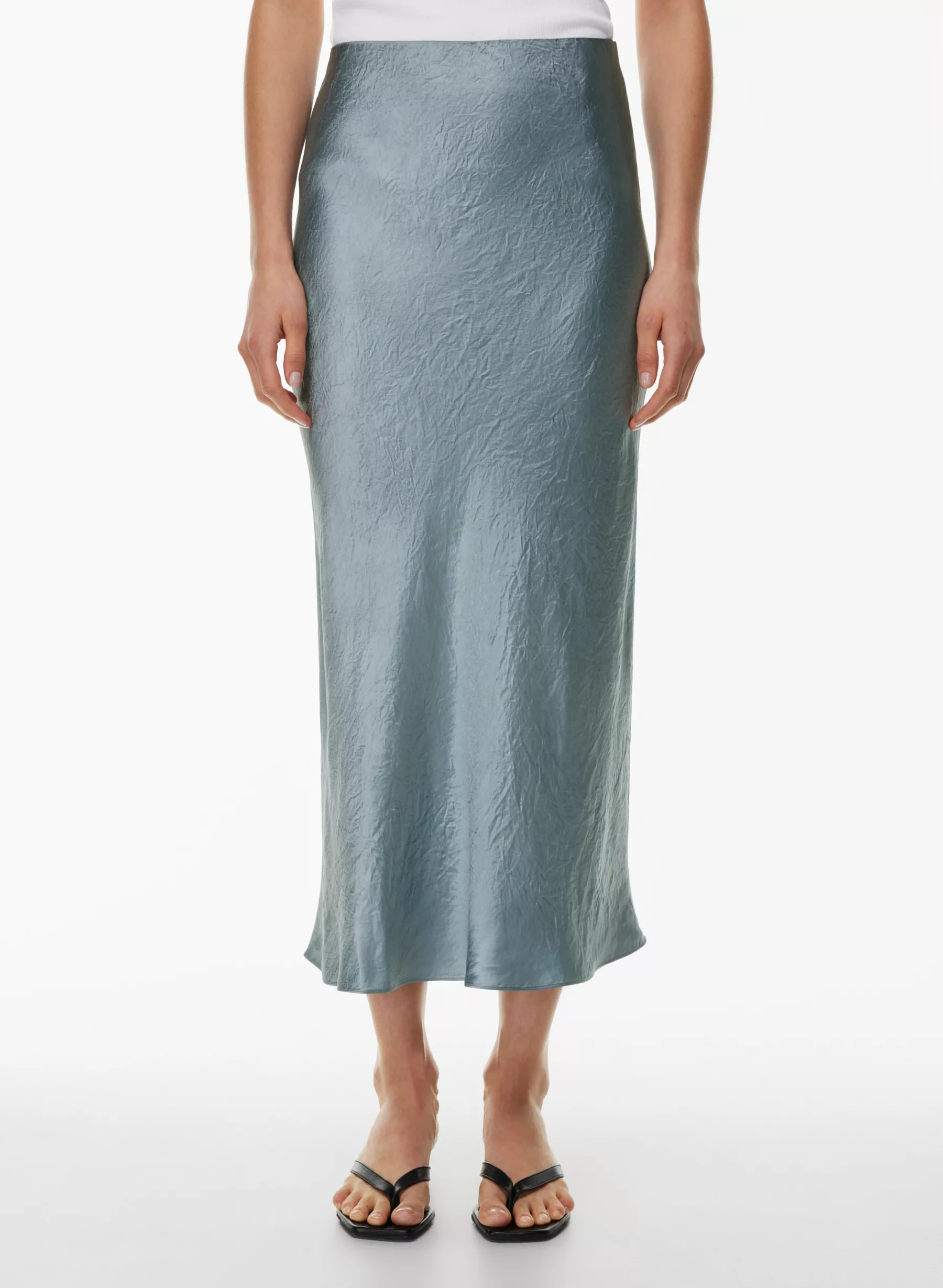SLIP SATIN MAXI SKIRT | Aritzia