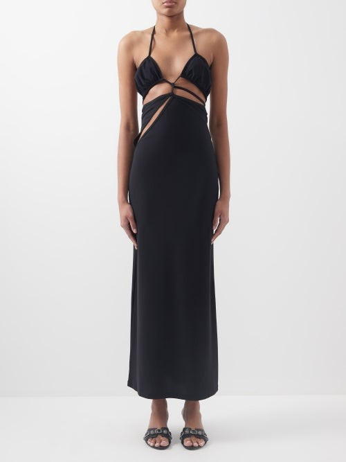 Christopher Esber - Displace Cutout Stretch-jersey Dress - Womens - Black | Matches (UK)
