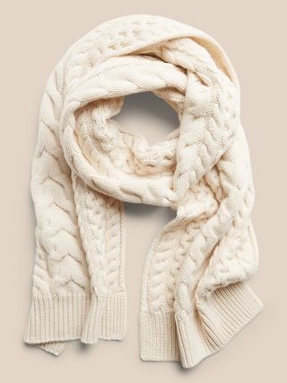 Cable Cashmere Scarf | Banana Republic (US)