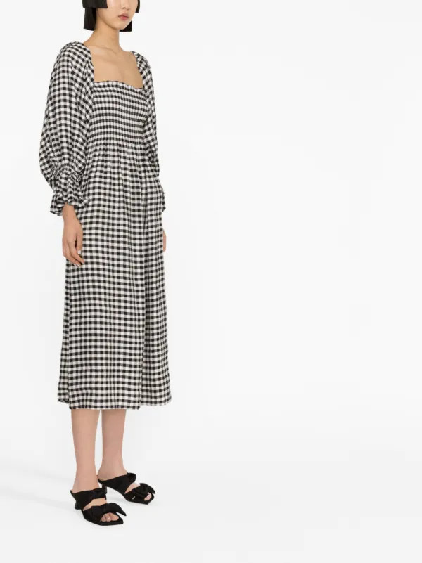 Atlanta gingham midi dress | Farfetch Global
