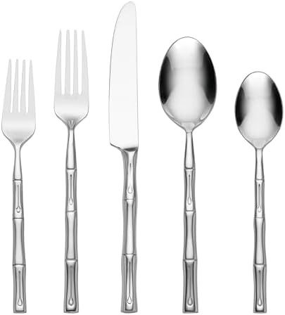 Hampton Forge Hampton Signature – Bamboo – 20 Piece Flatware Set, Service for 4 | Amazon (US)