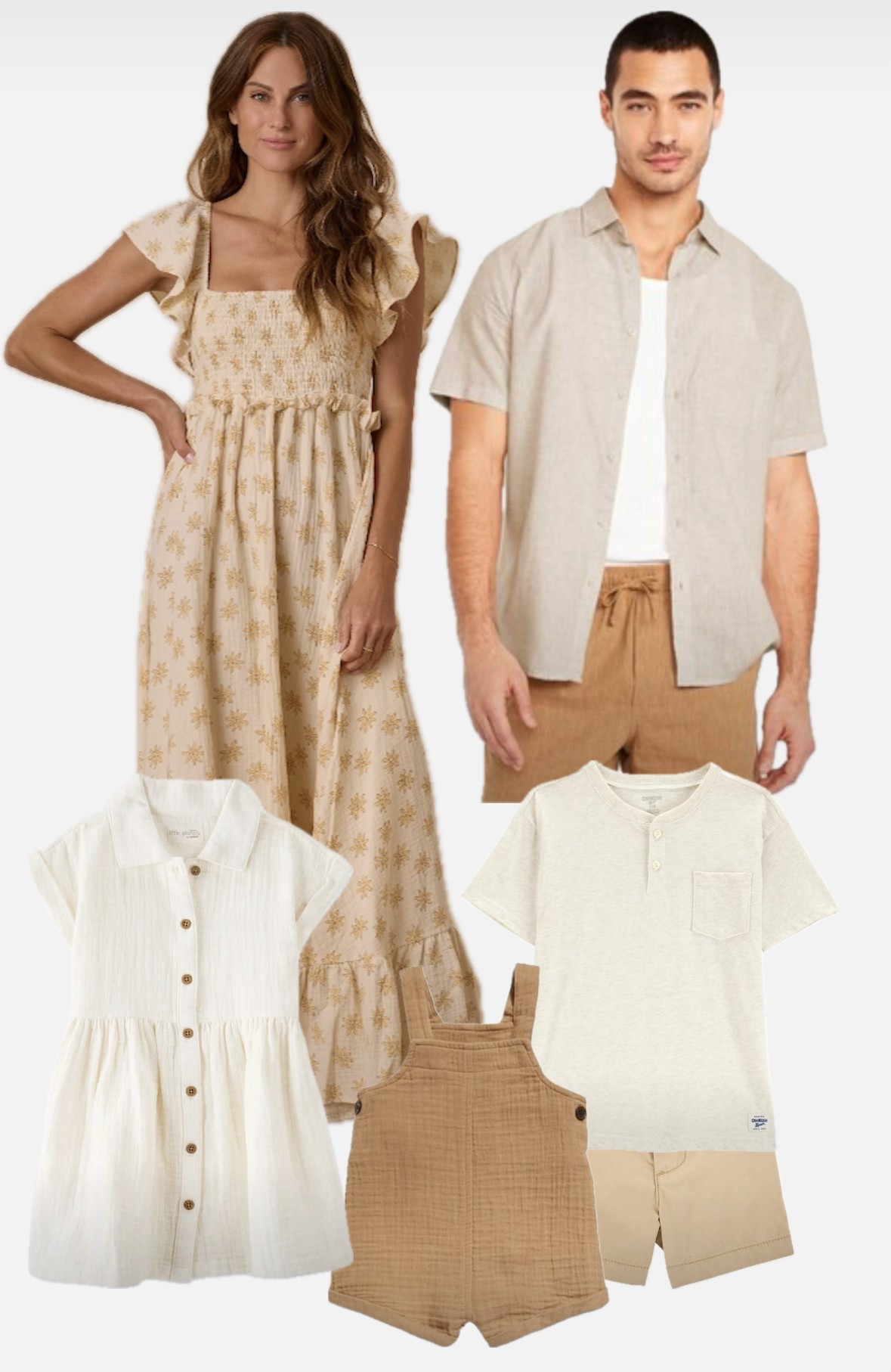 Neutral colors: white, cream + floral make this the perfect light and airy spring and summer family photo outfit. Dresses, rompers and henleys.

#LTKFamily #LTKKids #LTKMens