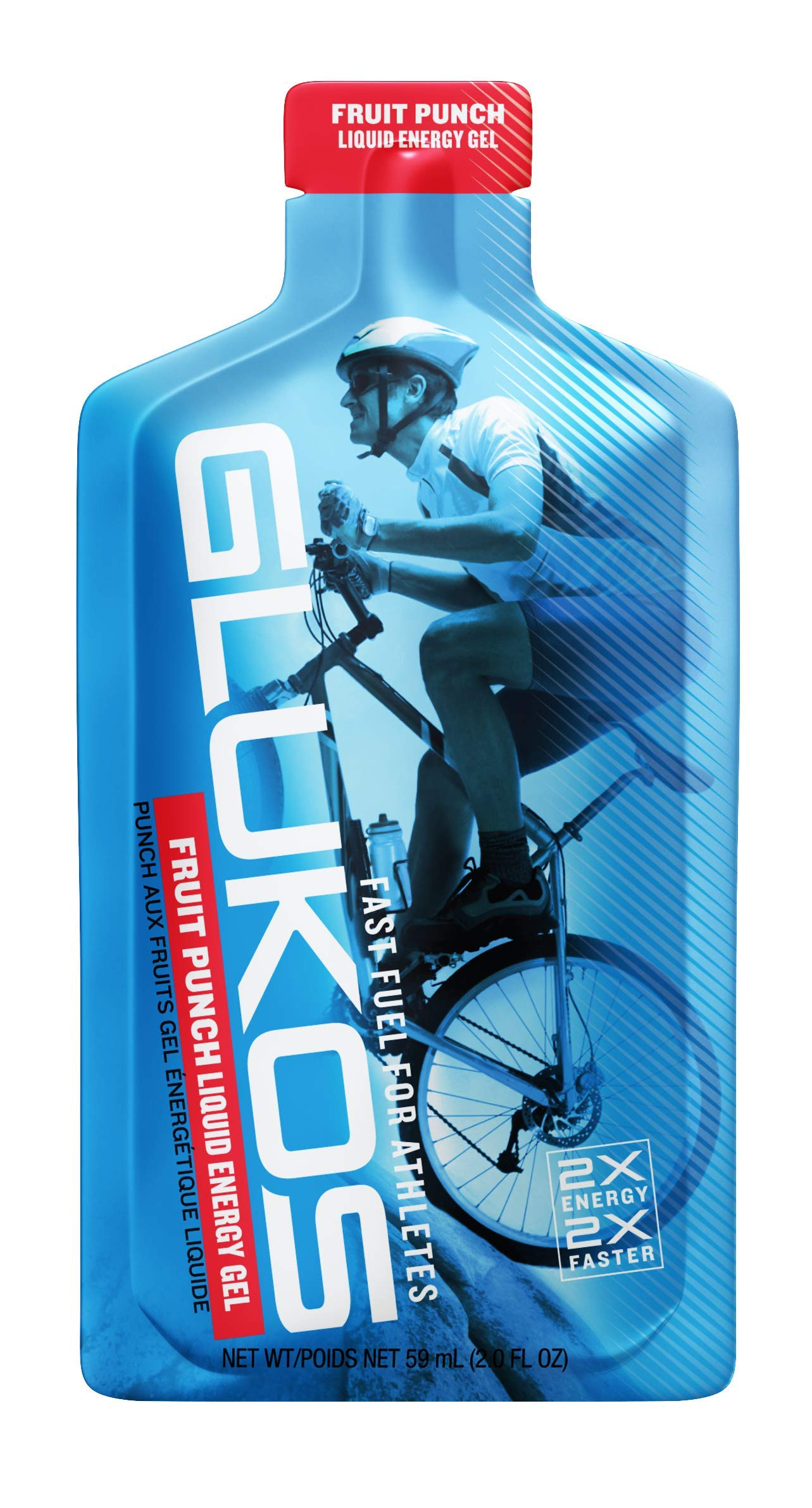 Glukos Energy Gels For Runners 2oz Packets, Running Gels with Electrolytes, Tray of 12 Count | Amazon (US)