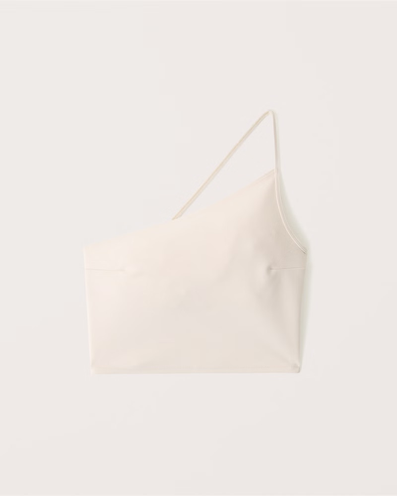 Cropped Asymmetrical One-Shoulder Top | Abercrombie & Fitch (US)