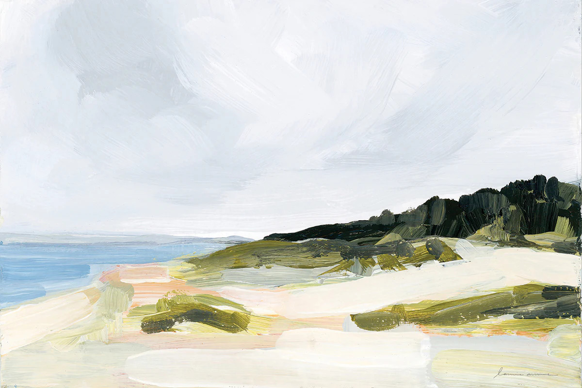 MONTAUK Large Wall Art Landscape Art Painting by Laurie Anne Gonzalez | Juniper Print Shop