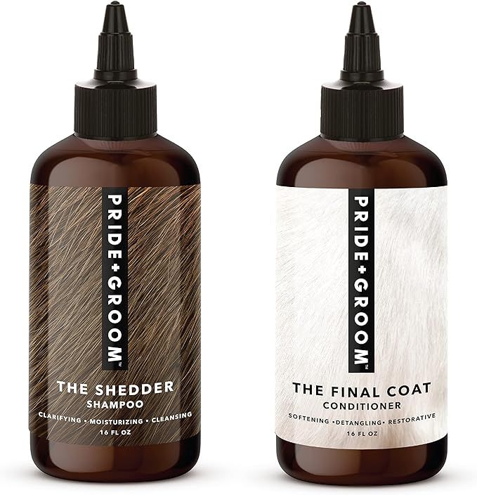 Pride and Groom The Shedder Box Set – Dog Shampoo & Conditioner with All Natural Blend of Essen... | Amazon (US)