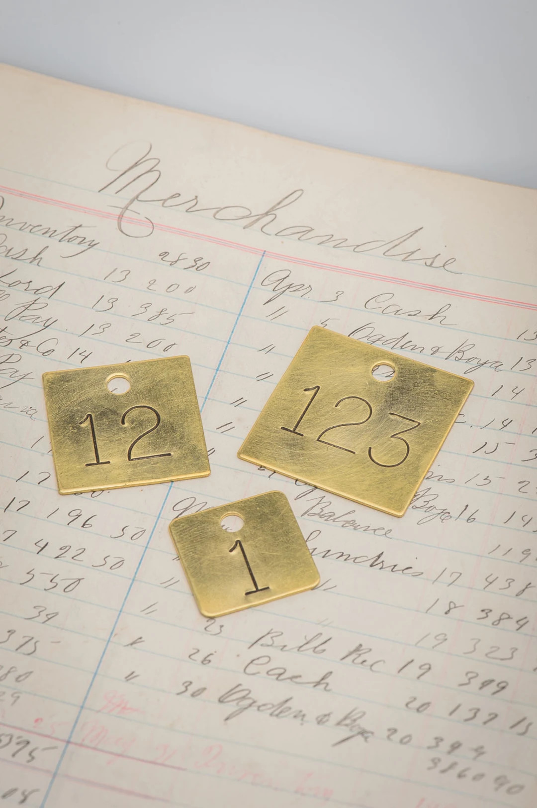 Custom Hand Punched Square Brass Tag Hand Stamped Key Tag Brass Key Fob Hotel Key Tag Pet Tag Let... | Etsy (US)