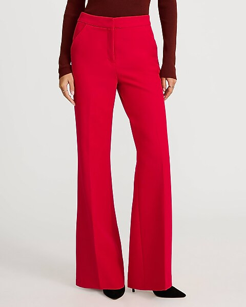 Editor Signature Stretch High Waisted Flare Trouser | Express