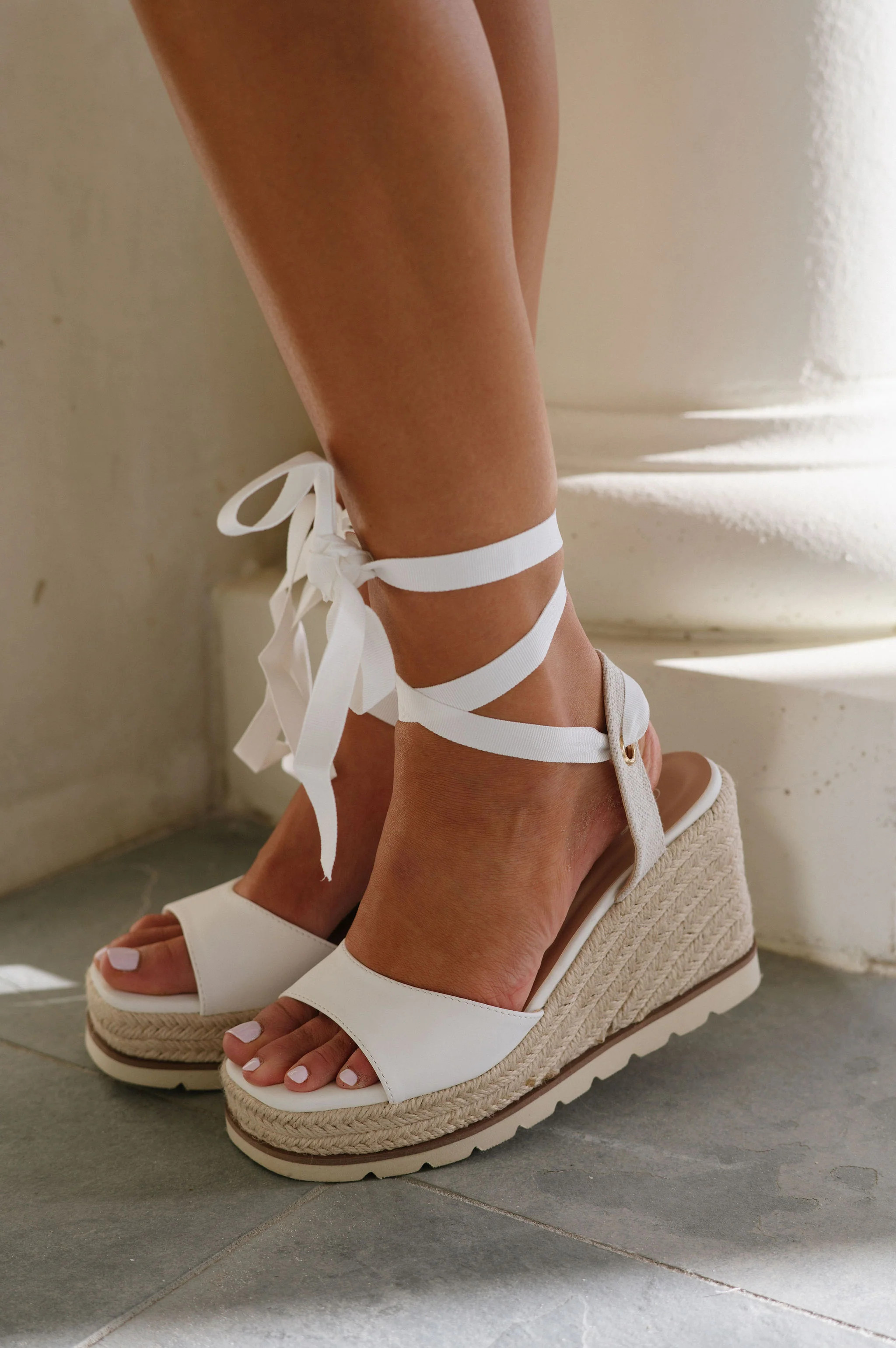 Elvira Espadrilles-White | These Three