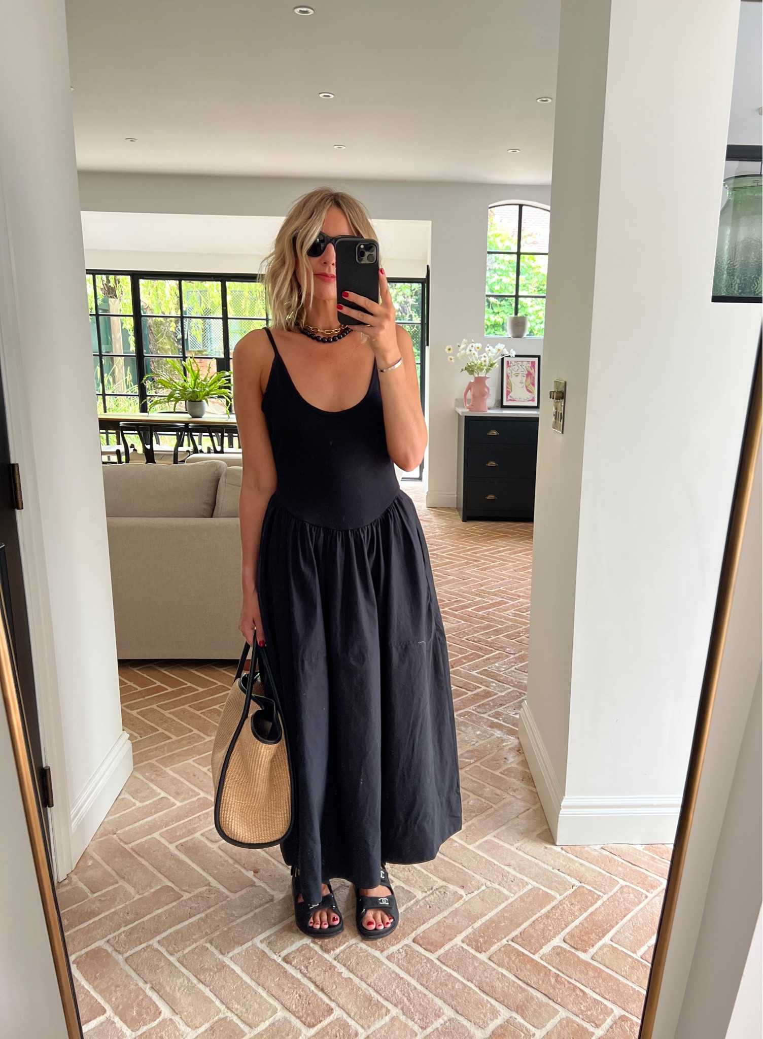 panel midi dress Loic Lace Panel Midi Dress