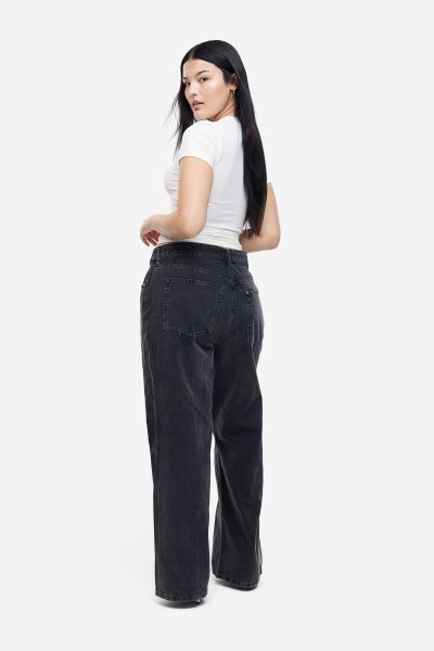 Curvy Fit Wide Regular Jeans | H&M (US + CA)