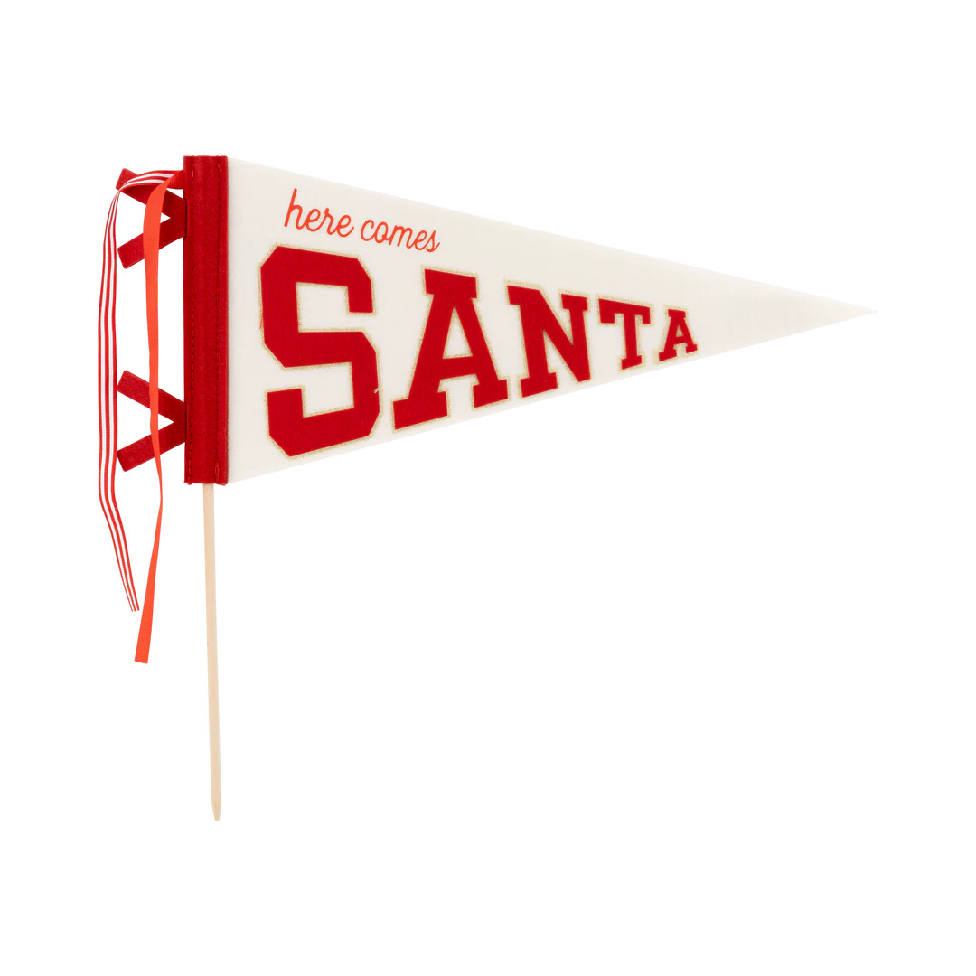 Santa Felt Pennant Flag | My Mind's Eye