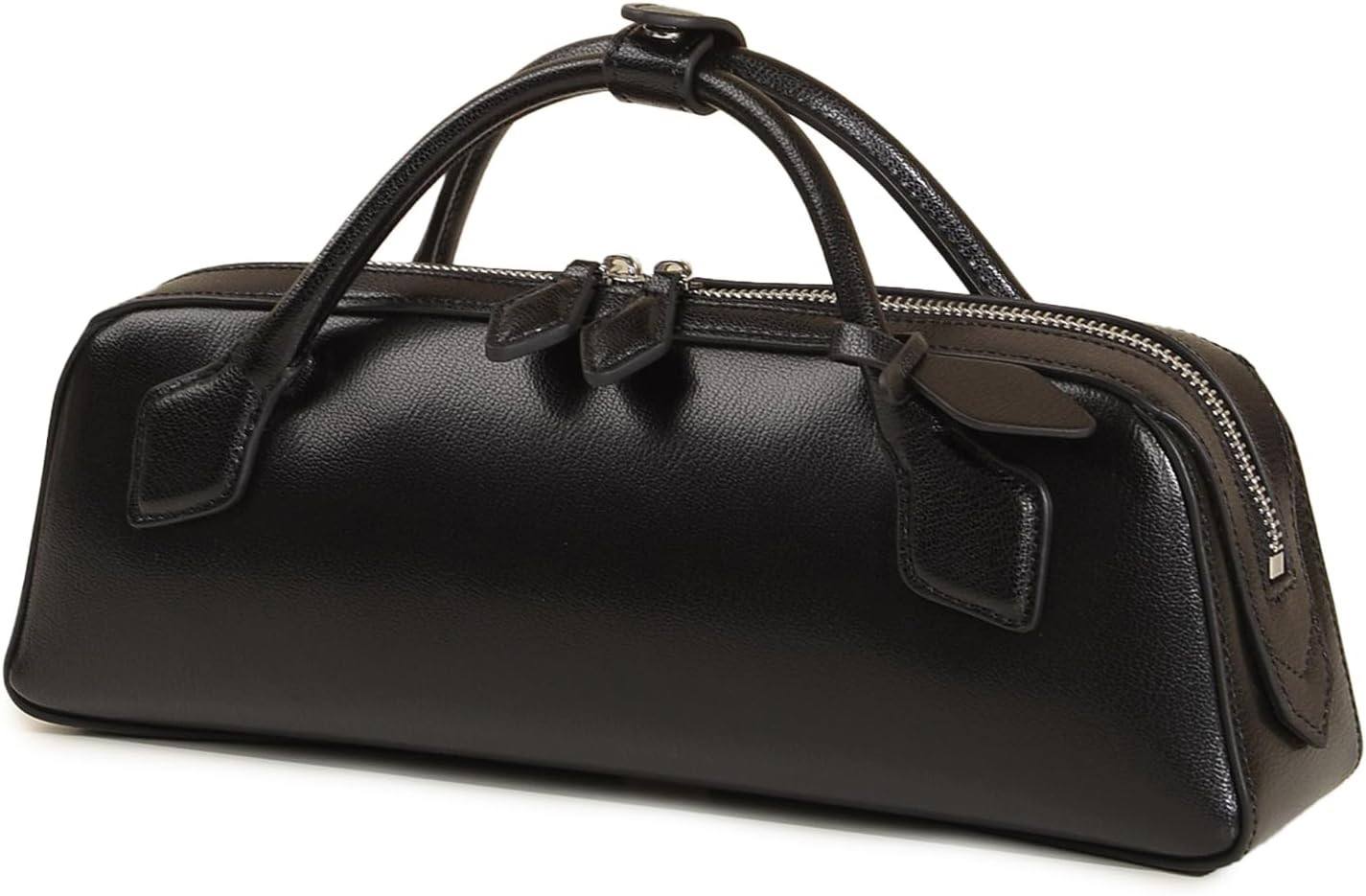 East-West Clutch Purse Women Leather Top Handle Handbag | Amazon (US)