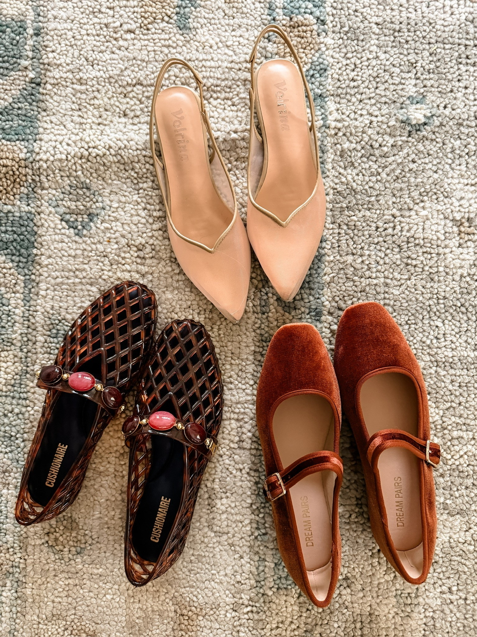 These Amazon shoes I cannot get over! These are all flats that would be great for work or play! I love all the different textures!

Loverly Grey, Amazon, ballet flats, slingback flats, fall shoes, jelly flats

#LTKSeasonal